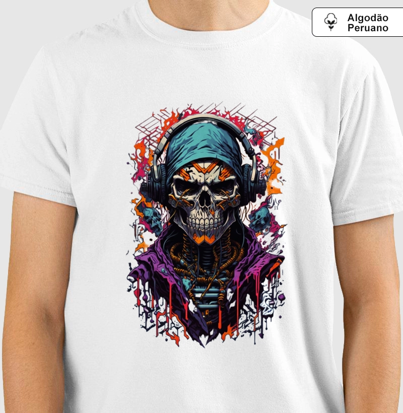 Camiseta Algodão Peruano Beats do Além
