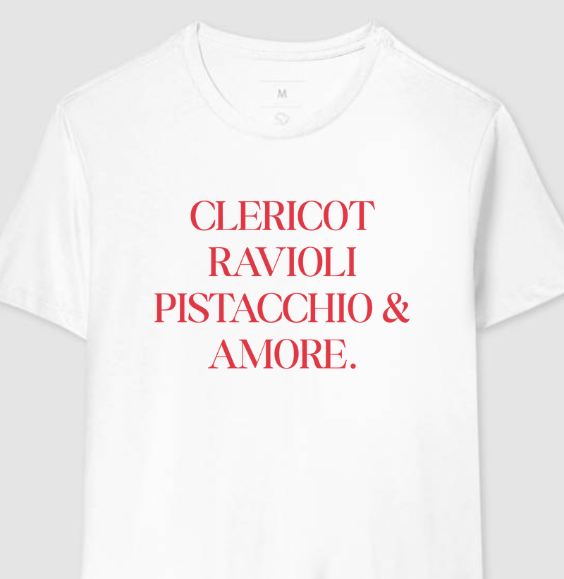 Clericot, Ravioli, Pistacchio & Amore