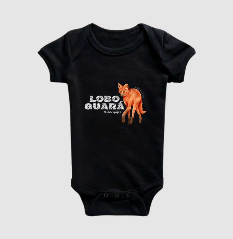 Lobo-guará - Body Infantil