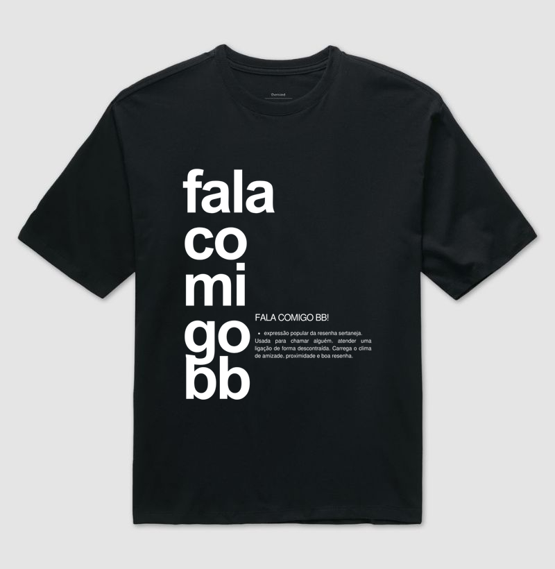 Camiseta Fala Comigo BB - Preta 