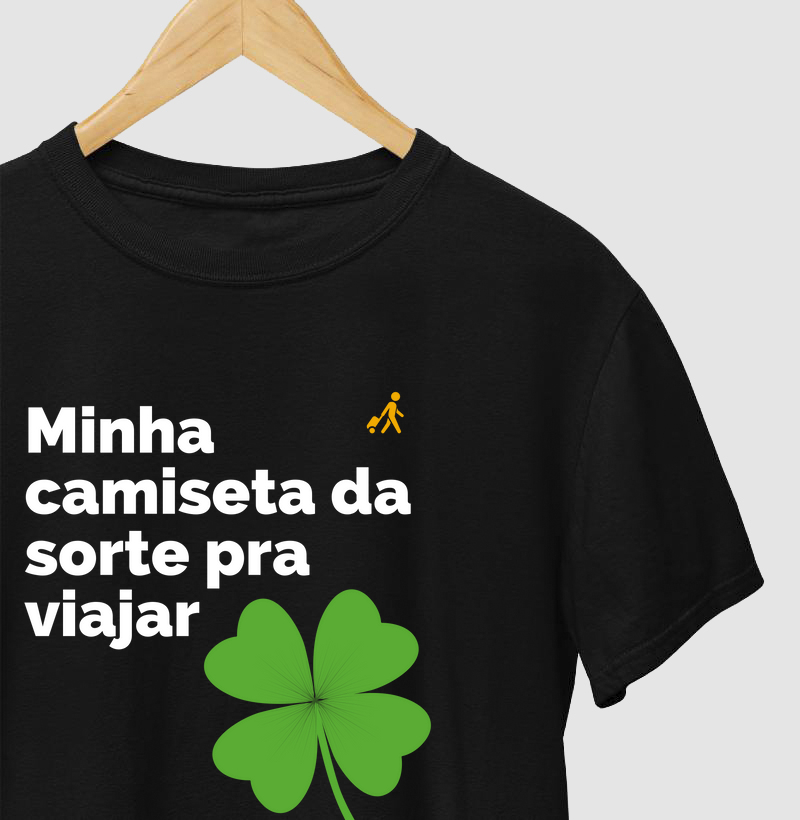 Minha camiseta da sorte para viajar