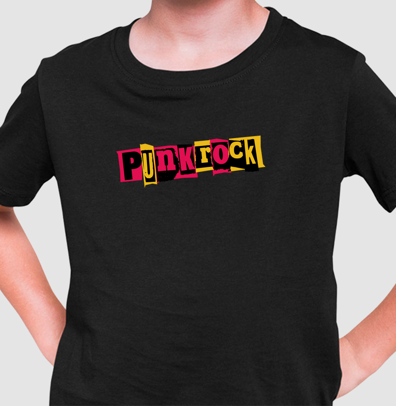 Camiseta Infantil “Punk Rock”
