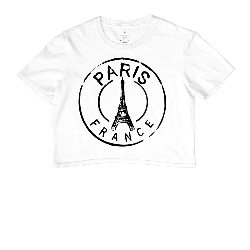 Camiseta Viagem - Carimbo Paris Torre