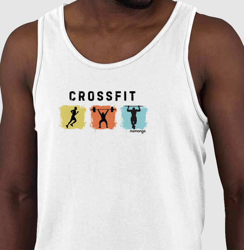 Regata Masculina CrossFit Composição de Movimentos – Na Manga