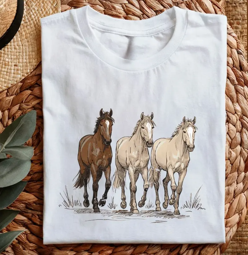 3 cavalos - Algodão 30.1