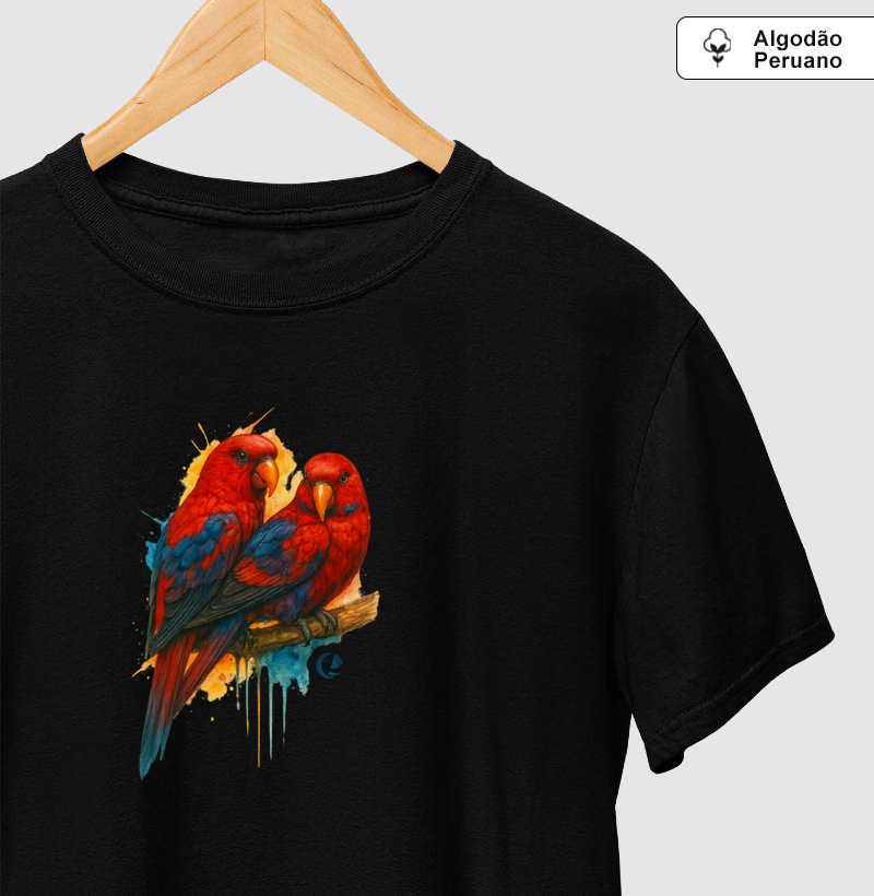 Camiseta Algodão Peruano - Arte Lóris Borneo