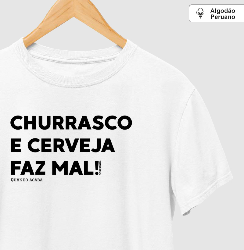 Churrasco e cerveja faz mal