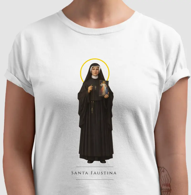 Camiseta Católica – Santa Faustina Kowalska