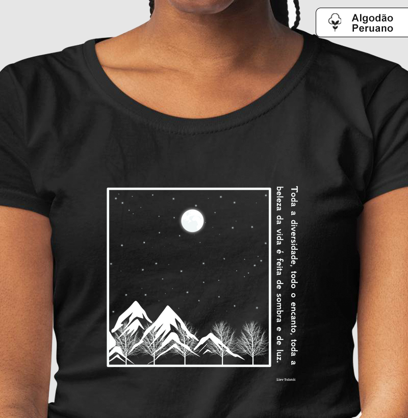 Camiseta Algodão Peruano SOMBRA E LUZ Matutaremos