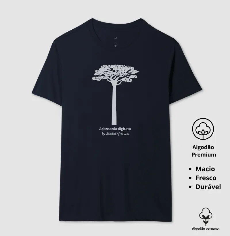 Camiseta Animalis Baoba 100% Algodão Peruano