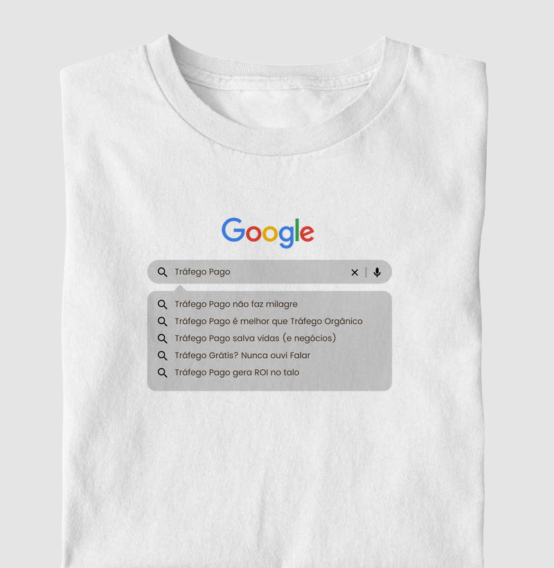 Camiseta "Pesquisa"- Camisetas de Tráfego | Exclusiva para Gestores