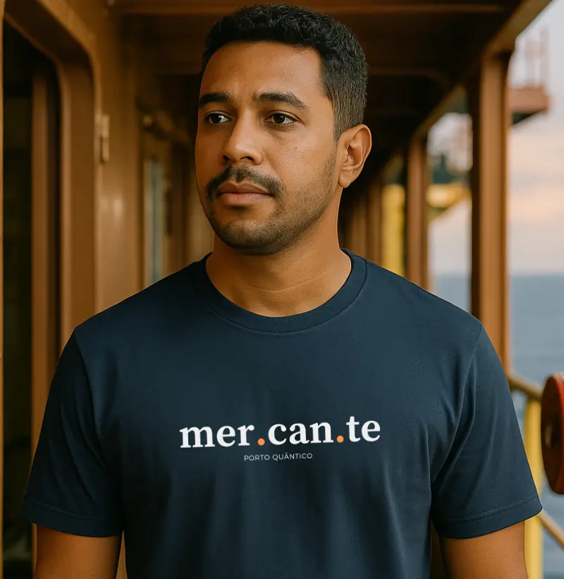 Camiseta Unissex 100% Algodão - Mercante