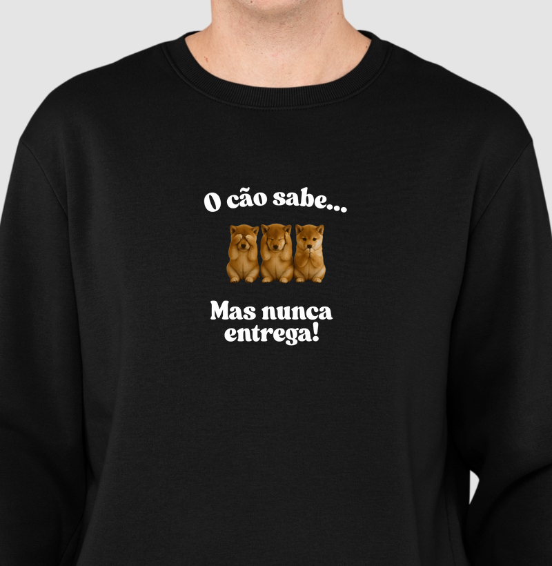 O cão sabe...mas nunca entrega!