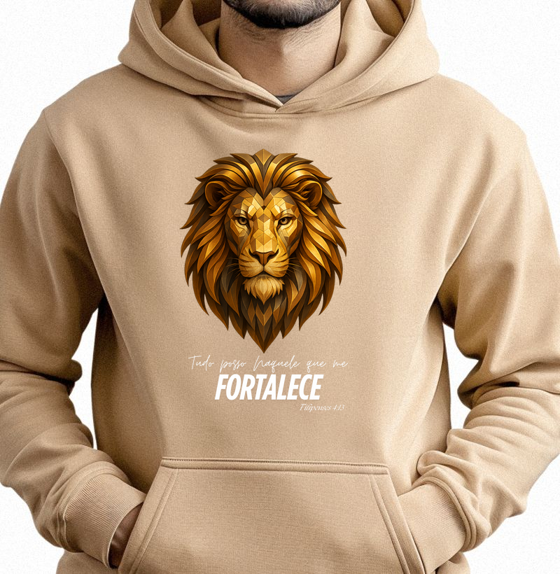 Hoodie Moletom - Tudo Posso Naquele que me Fortalece 