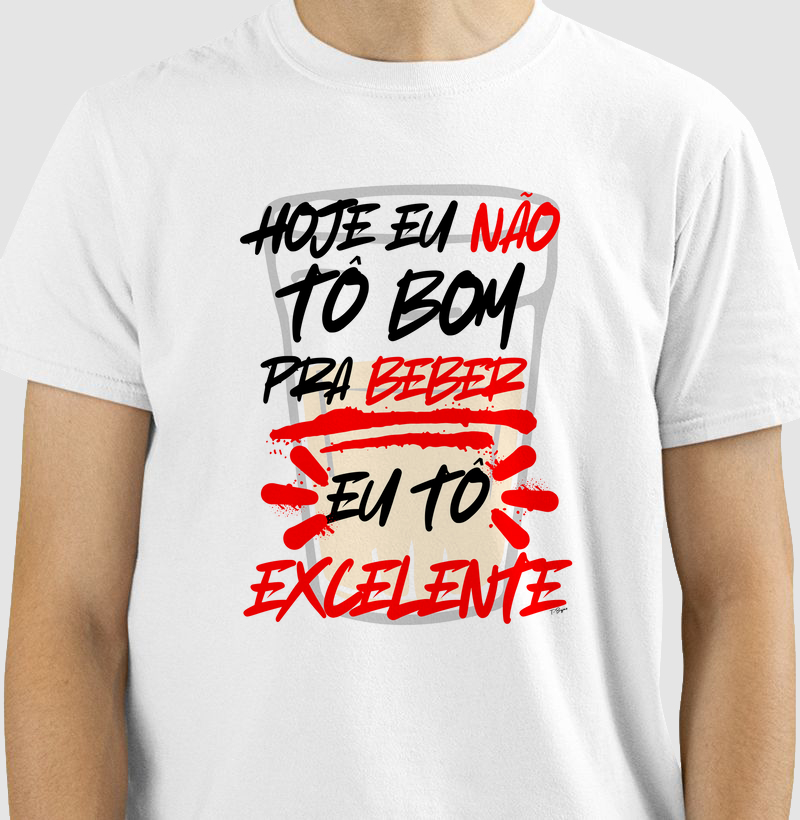Hoje eu não tô bom/boa pra beber