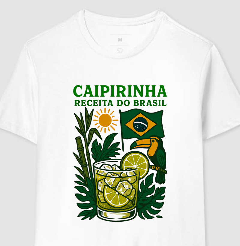Camiseta Caipirinha Receita do Brasil