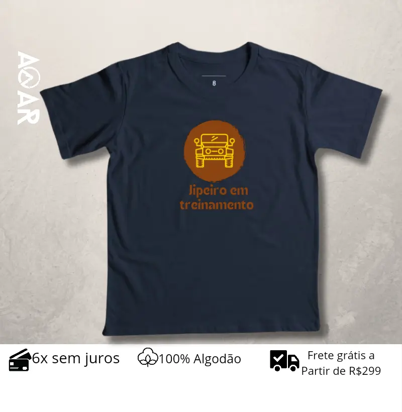 Camiseta Infantil Jipeiro em Treinamento