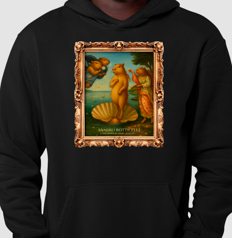 Sandro Botticelli e a capivara "O Nascimento de Vênus"