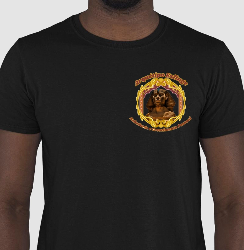 Camiseta masculina Esfinge Sabedoria 