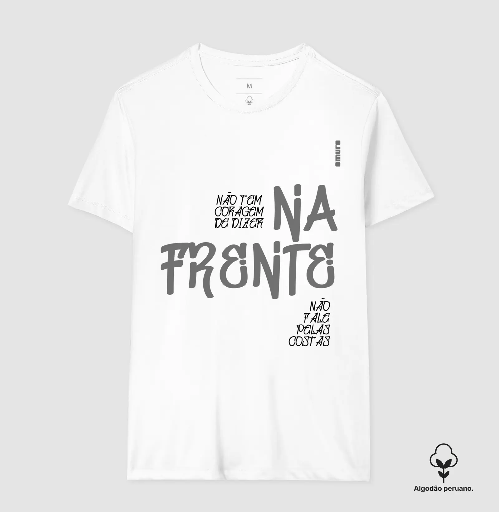 camiseta algodão peruano | na frente