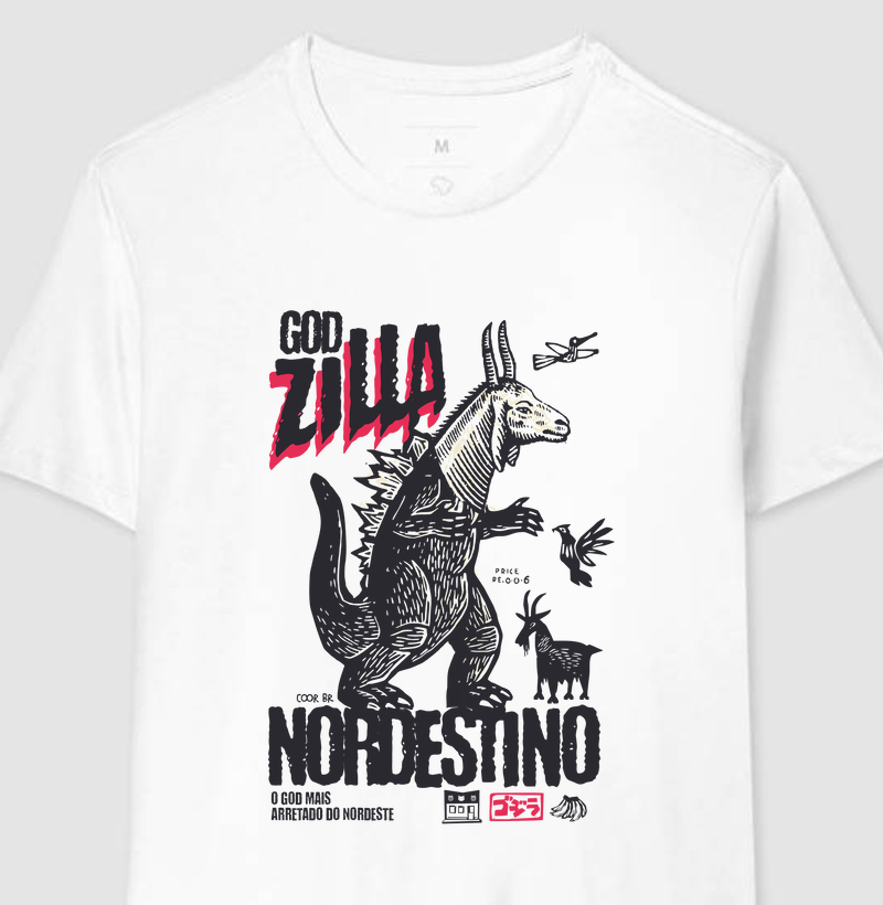 Camiseta Godzilla Nordestino
