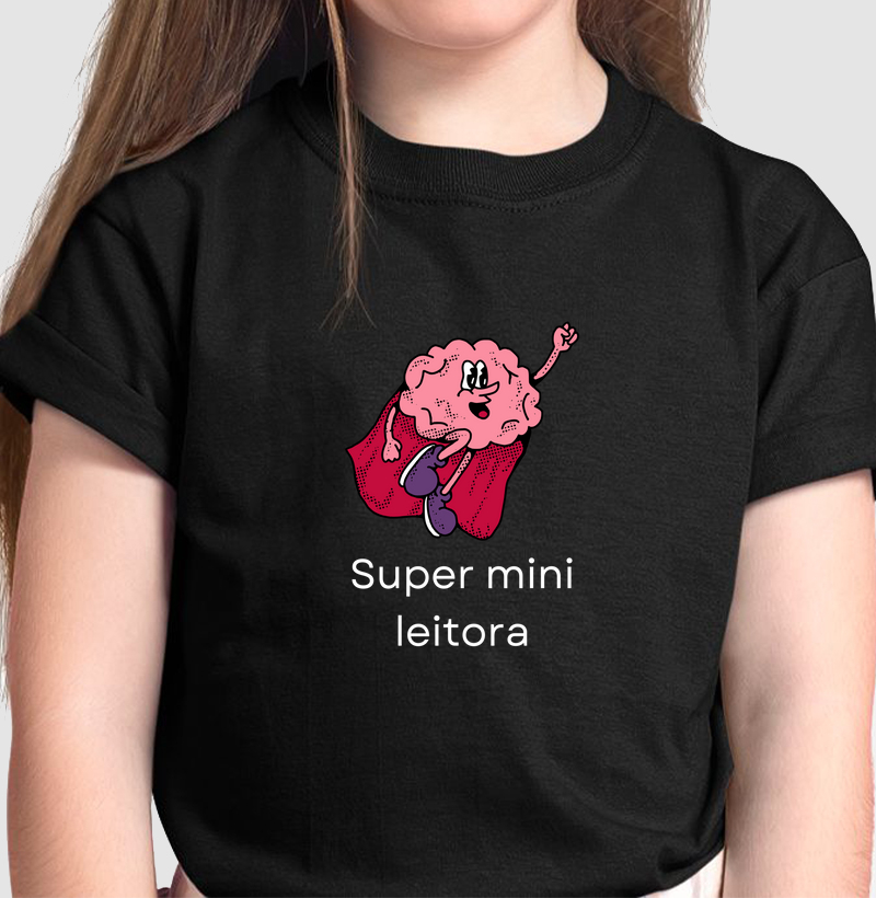 Camiseta Infantial | Super mini leitora