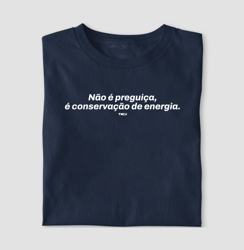 Não é preguiça