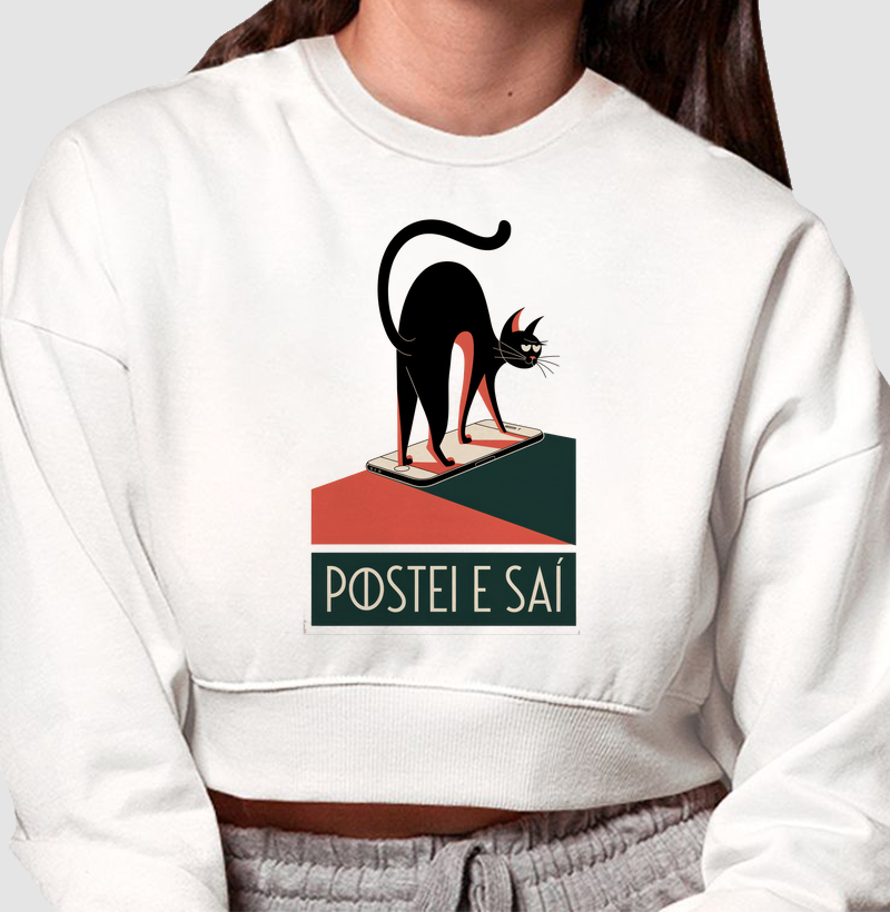 Postei e saí