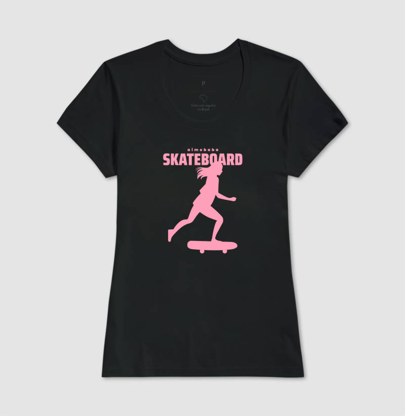 Camiseta Aimobaba Skateboard feminina