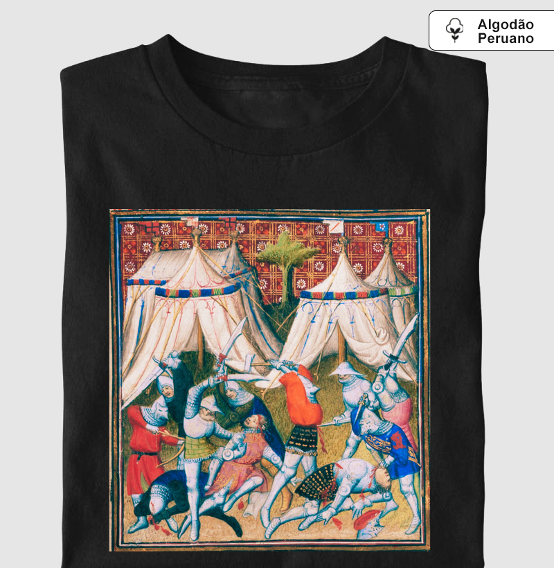 Camiseta Algodão Peruano A Noite das Lâminas – Conflito Medieval em Campo