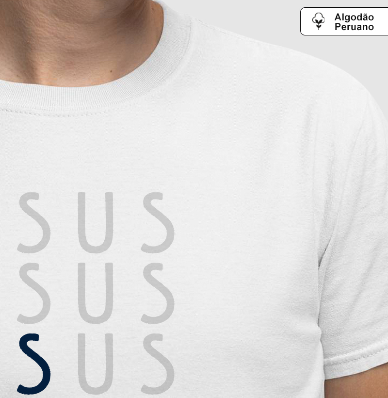Estampa Jesus Diagonal Branca Masc.