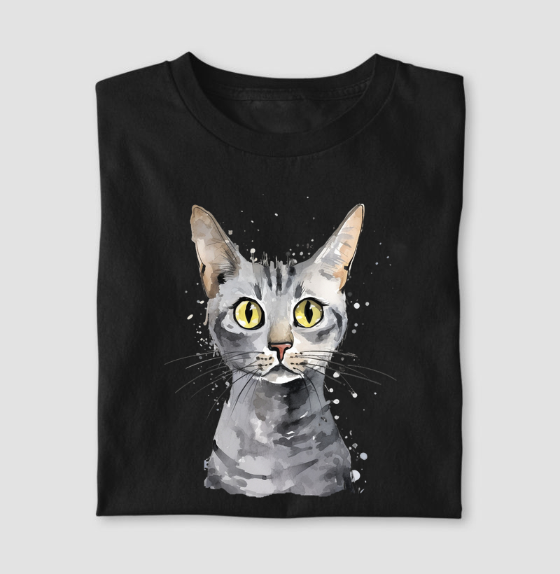 Gato Egyptian Mau aquarela