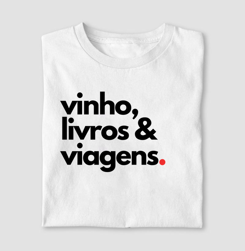 Vinho livros e viagens