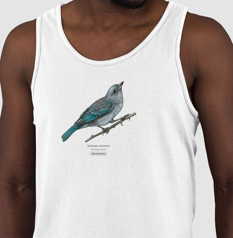 Traços Alados - Sanhaço-cinzento - Regata