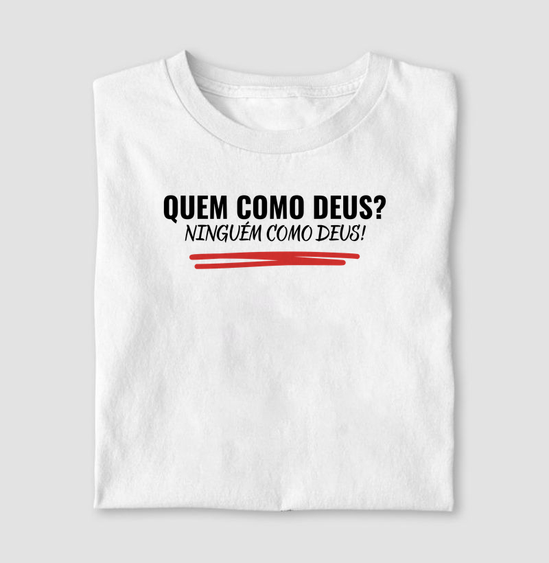 Camiseta Quem com Deus risco