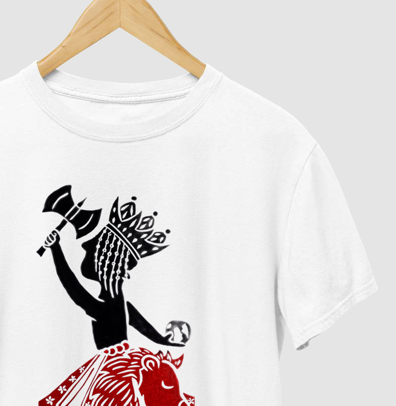 Camiseta Orixá Xangô Rei da Justiça e do Trovão | Xilogravura do Benedito