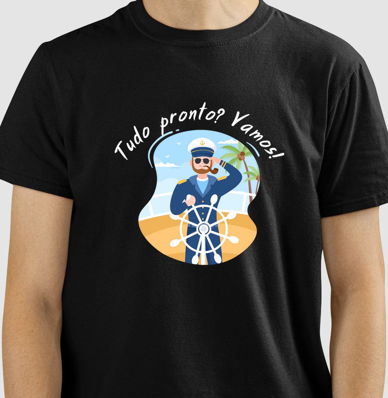 Camiseta "Tudo pronto? Vamos!"