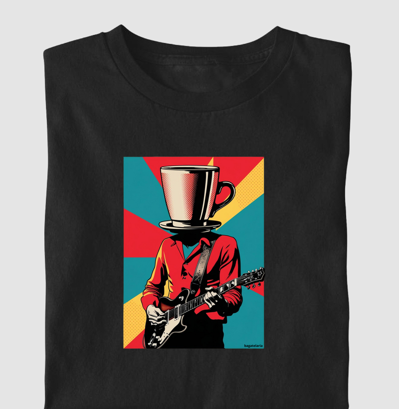 Guitarra cabeça de café