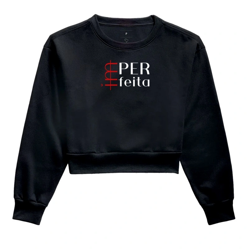 CROPPED IMperfeita preto, branco e vermelho 