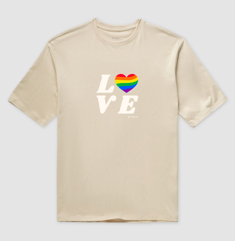 ❤️‍🔥 Camiseta Oversized L🧡VE sem censura.