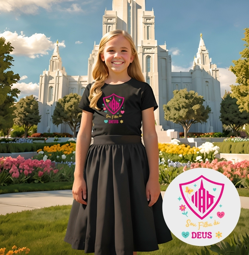 CAMISETA INFANTIL "SOU FILHA DE DEUS"