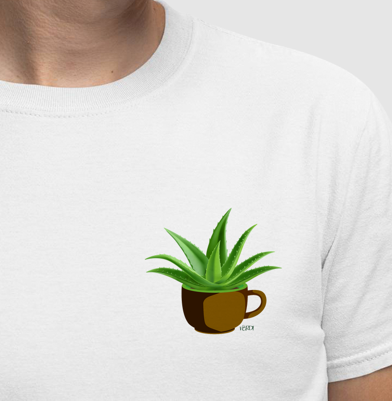 Camiseta babosa na xícara