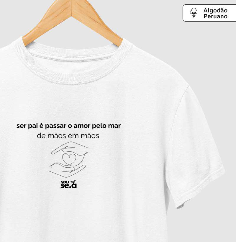 Ser pai é passar o amor pelo mar