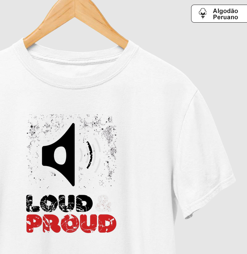 Camiseta Algodão Peruano VOLUME UP: Nascido para ser ouvido