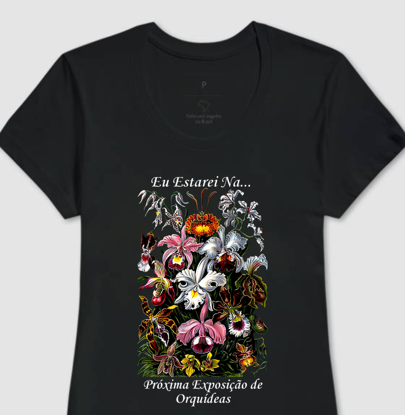 Camiseta Feminina Exposição de Orquídeas