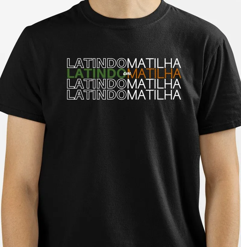 Camiseta LM Letras Vazadas