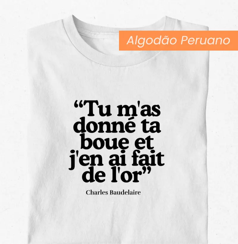 Tu m'as donné ta boue - Charles Baudelaire