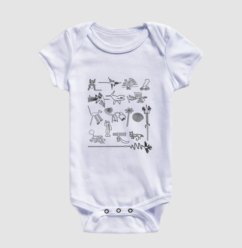 Body Infantil Linhas de Nazca