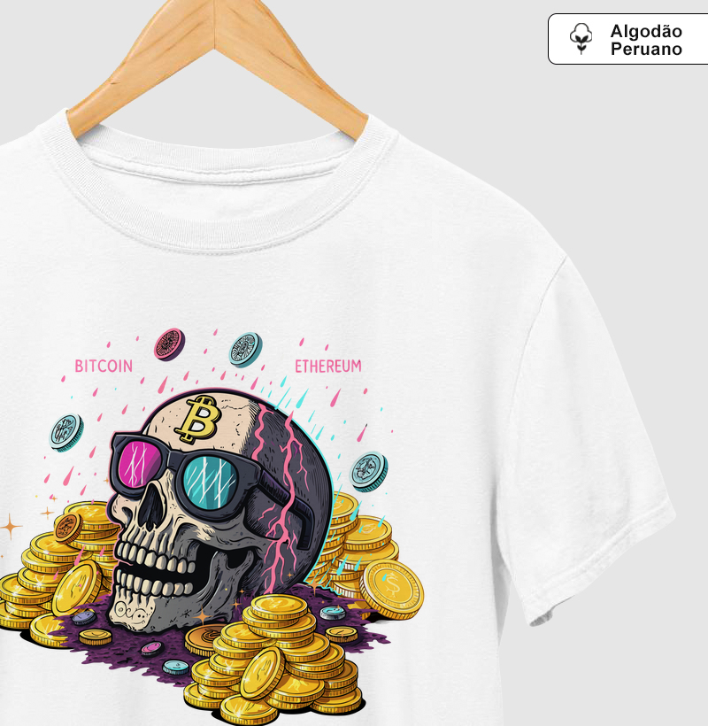 Cripto Skull — Bitcoin e Ethereum no Drip