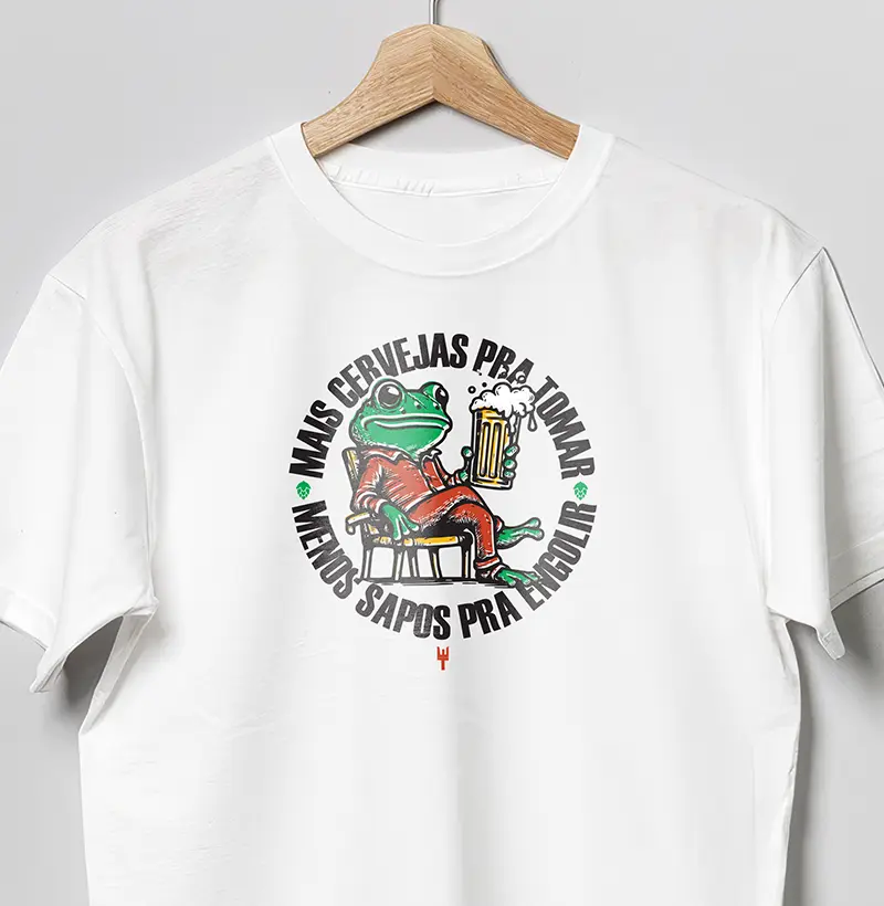 Camiseta Mais Cervejas pra Tomar